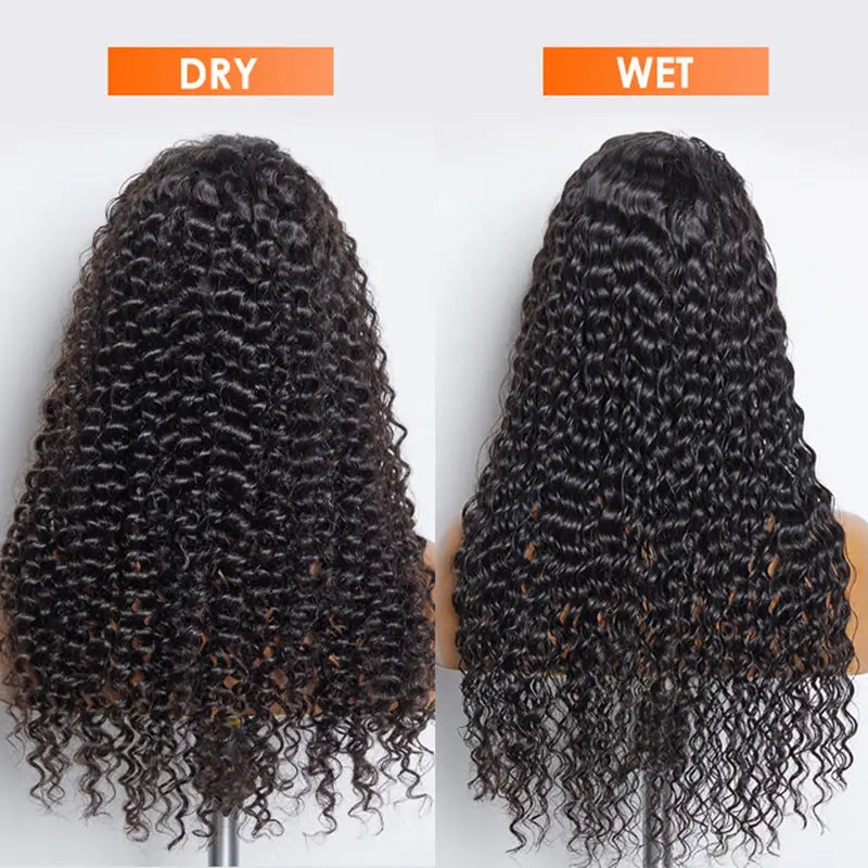 10A Glueless Lace Wig Deep Curly