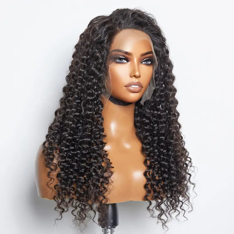 10A Glueless Lace Wig Deep Curly