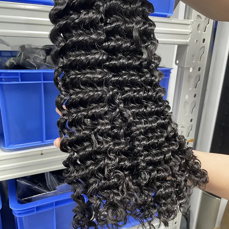 10A Raw Cambodian Virgin Hair Weaving Deep Wave