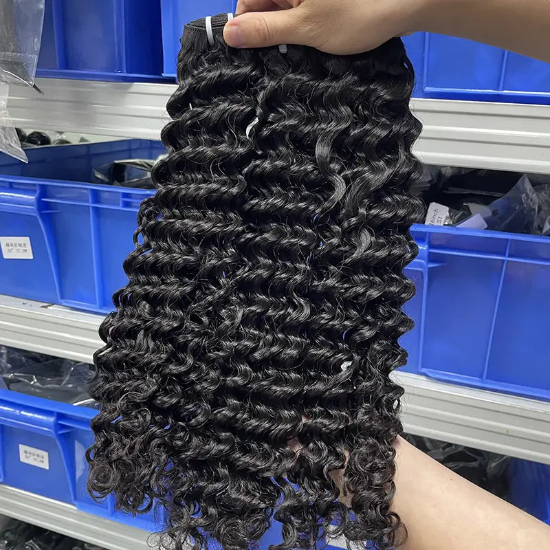 10A Raw Cambodian Virgin Hair Weaving Deep Wave