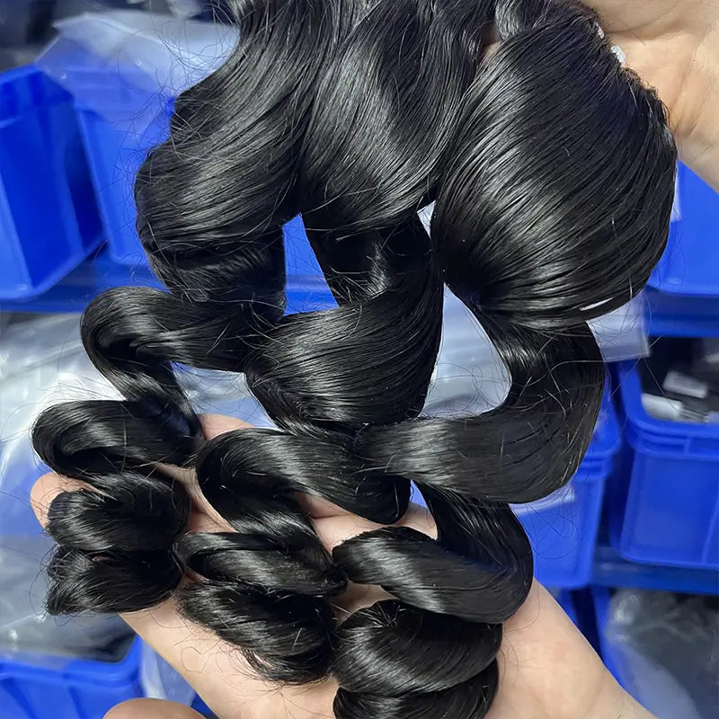 10A Raw Cambodian Virgin Hair Weaving Loose Wave