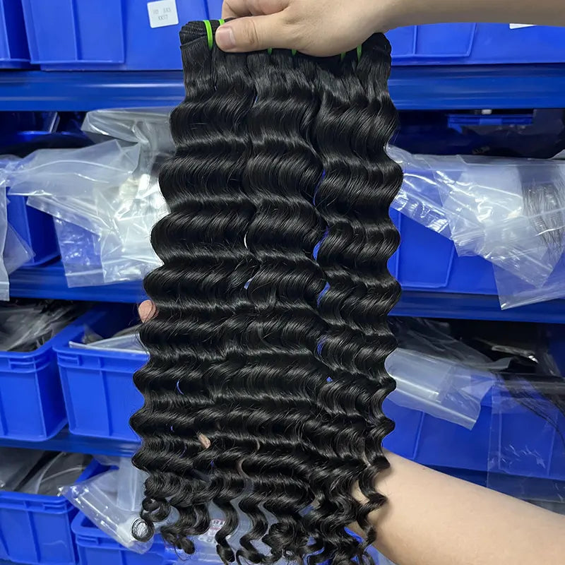 12A Raw Vietnamese Virgin Hair Weaving Loose Deep