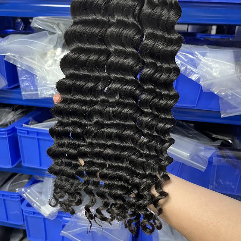 12A Raw Vietnamese Virgin Hair Weaving Loose Deep