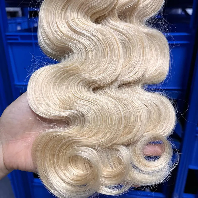 12A #613 Blonde Raw Hair Weaving Body Wave