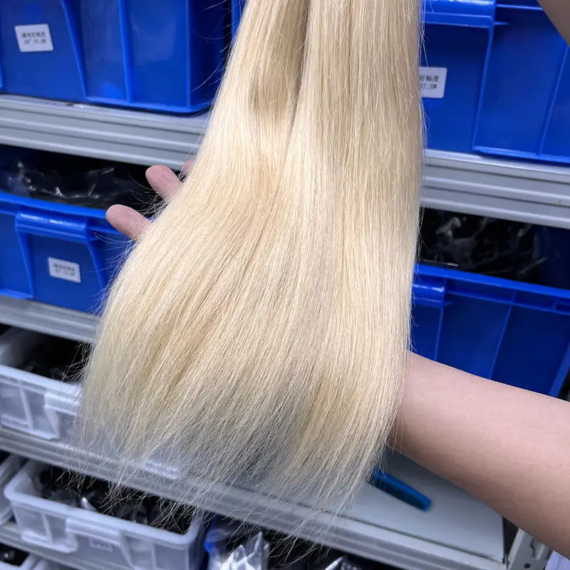 12A #613 Blonde Raw Hair Weaving Straight