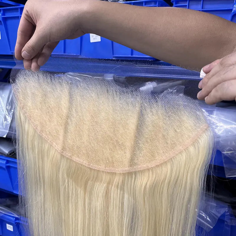 #613 Blonde Hair 13x6 HD/ Transparent Frontal