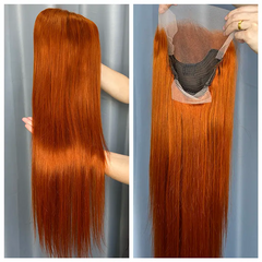 #350 Orgnge 13x4 Frontal Lace Colored Wig