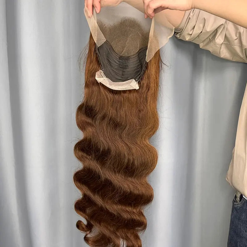 #4 Brown 13x4 Frontal Lace Colored Wig