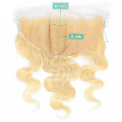 #613 Blonde Hair 13x6 HD/ Transparent Frontal