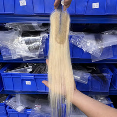 #613 Blonde Hair 2x6 HD/ Transparent Closure