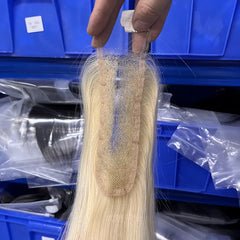 #613 Blonde Hair 2x6 HD/ Transparent Closure