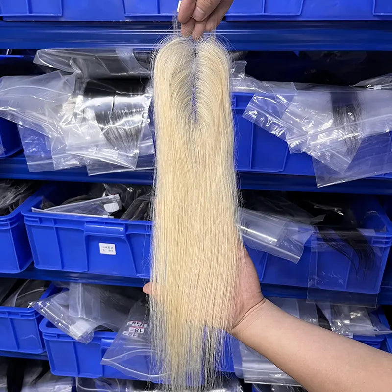 #613 Blonde Hair 2x6 HD/ Transparent Closure