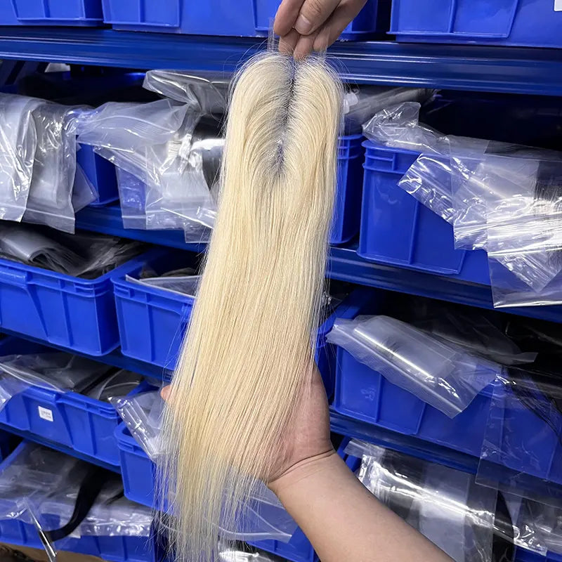 #613 Blonde Hair 2x6 HD/ Transparent Closure