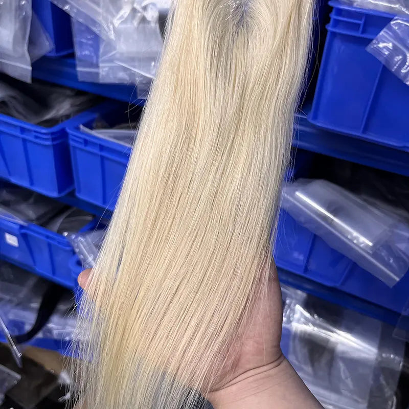 #613 Blonde Hair 2x6 HD/ Transparent Closure