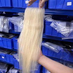 #613 Blonde Hair 5x5 HD/ Transparent Closure