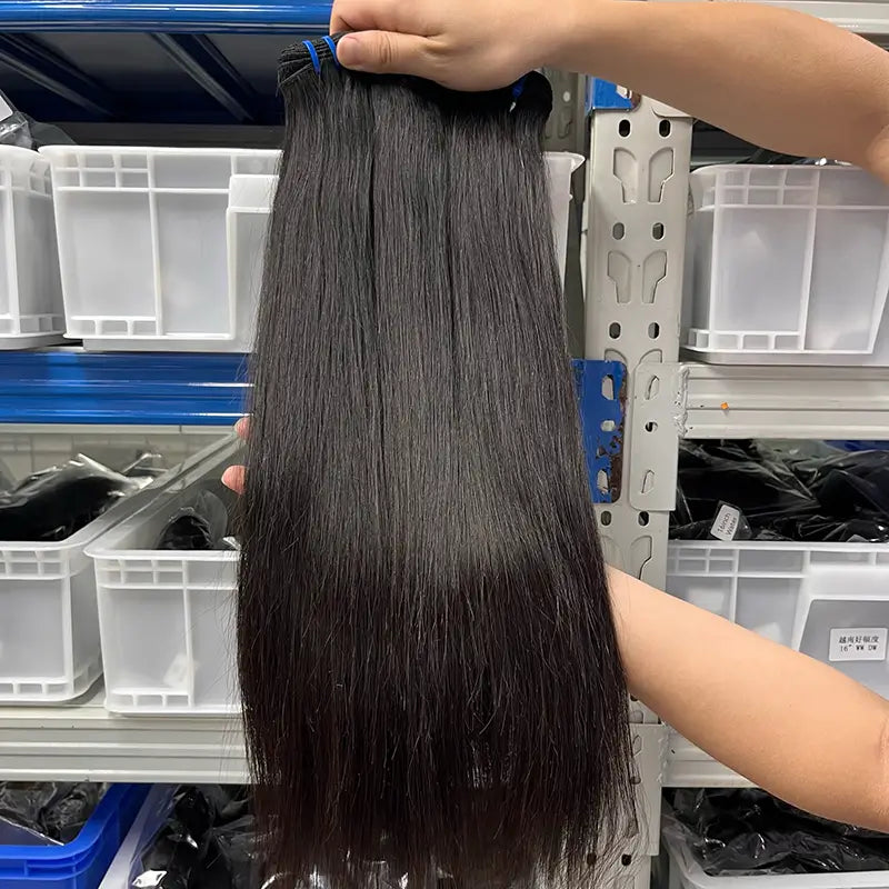 9A Raw Burmese Virgin Hair Weaving Straight