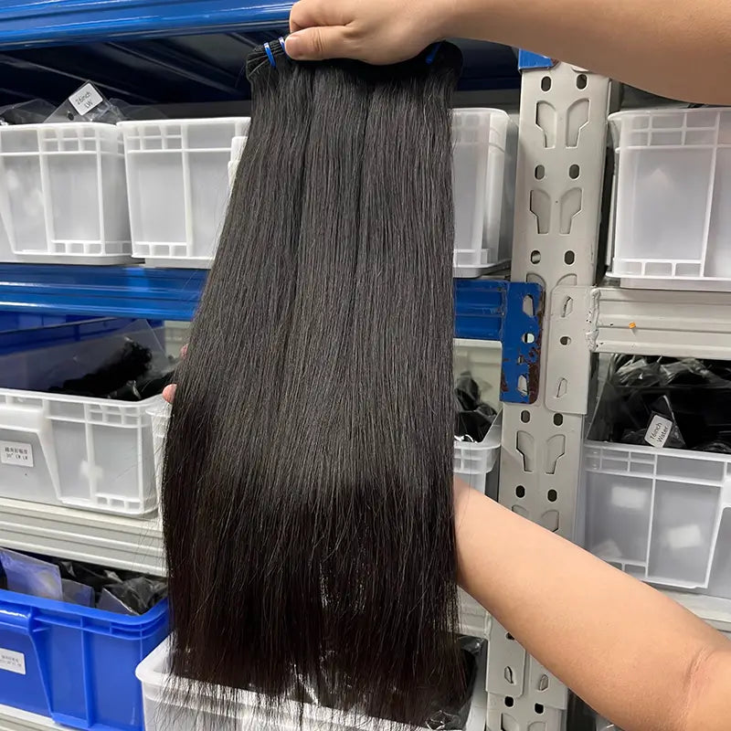 9A Raw Burmese Virgin Hair Weaving Straight