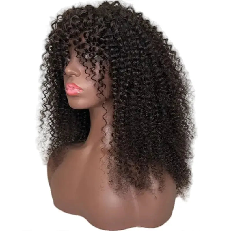 Curly Raw Hair Bang Wig