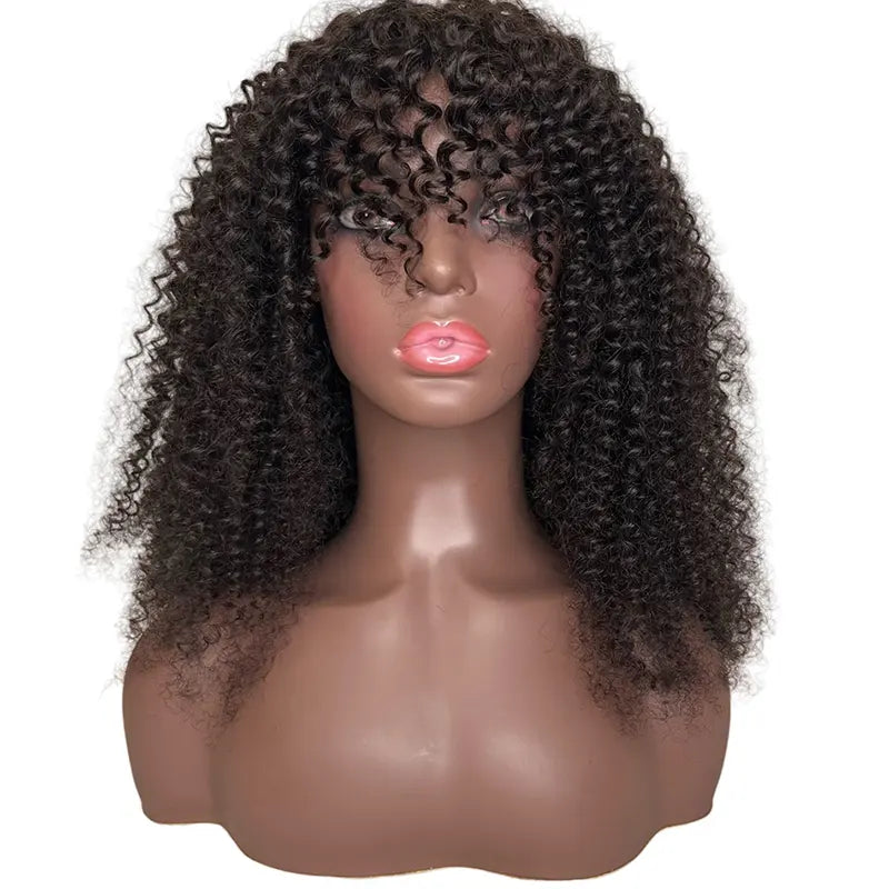 Curly Raw Hair Bang Wig