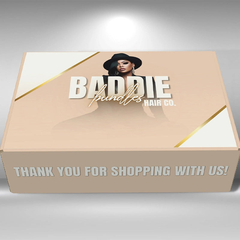 Custom Logo Aircraft Boxes For Hair Extensions & Wigs