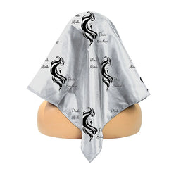 Custom Logo Hair Protection Satin Square Scarves for Black Women