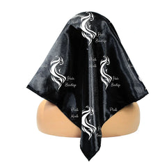 Custom Logo Hair Protection Satin Square Scarves for Black Women