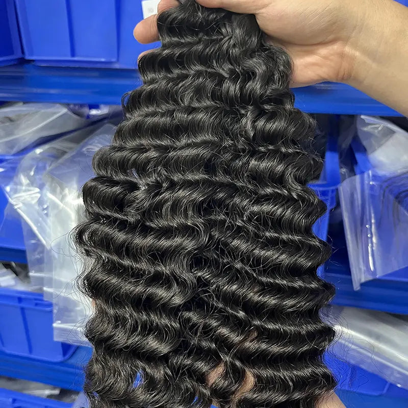 Deep Wave Tape-In Virgin Human Hair Extensions