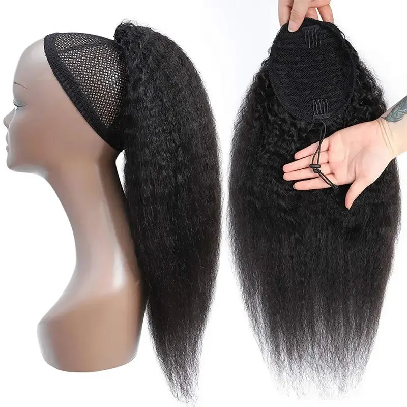 Drawstring Ponytail Virgin Human Hair Extensions