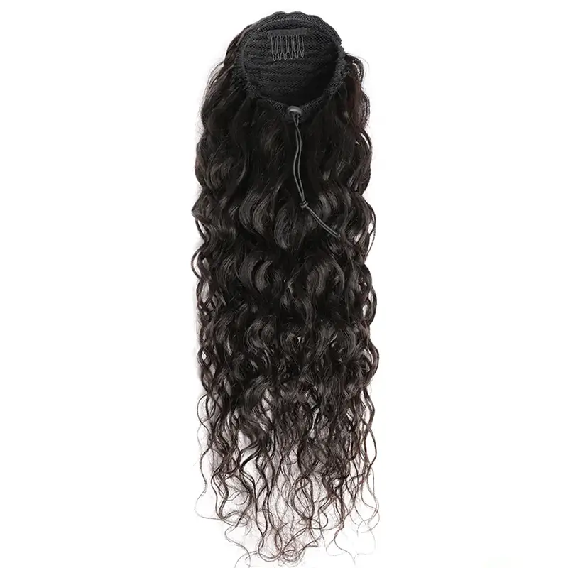 Drawstring Ponytail Virgin Human Hair Extensions