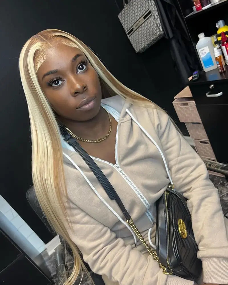 #P30/613 Highlight 13x4 Frontal Lace Colored Wig