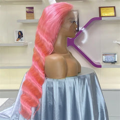 Pink 13x4 Frontal Lace Colored Wig