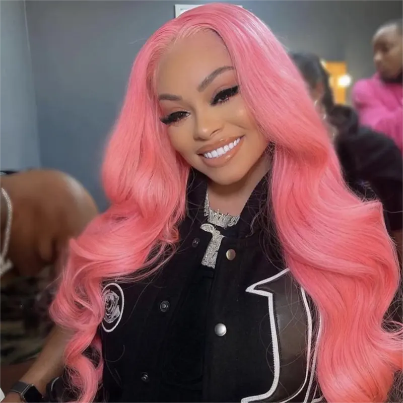 Pink 13x4 Frontal Lace Colored Wig