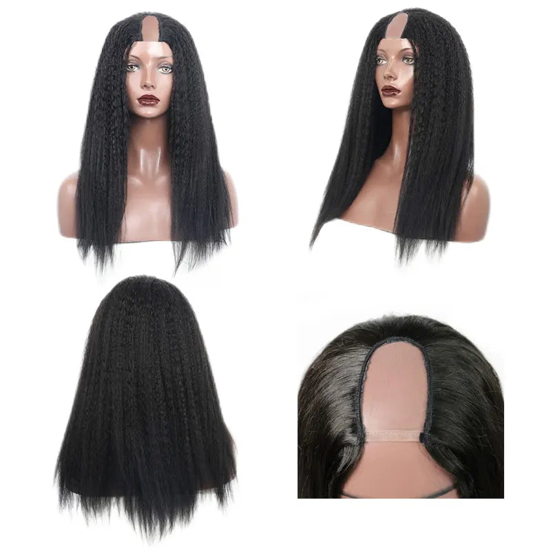 Straight Wavy Kinky & Curly U-Part Raw Hair Wig