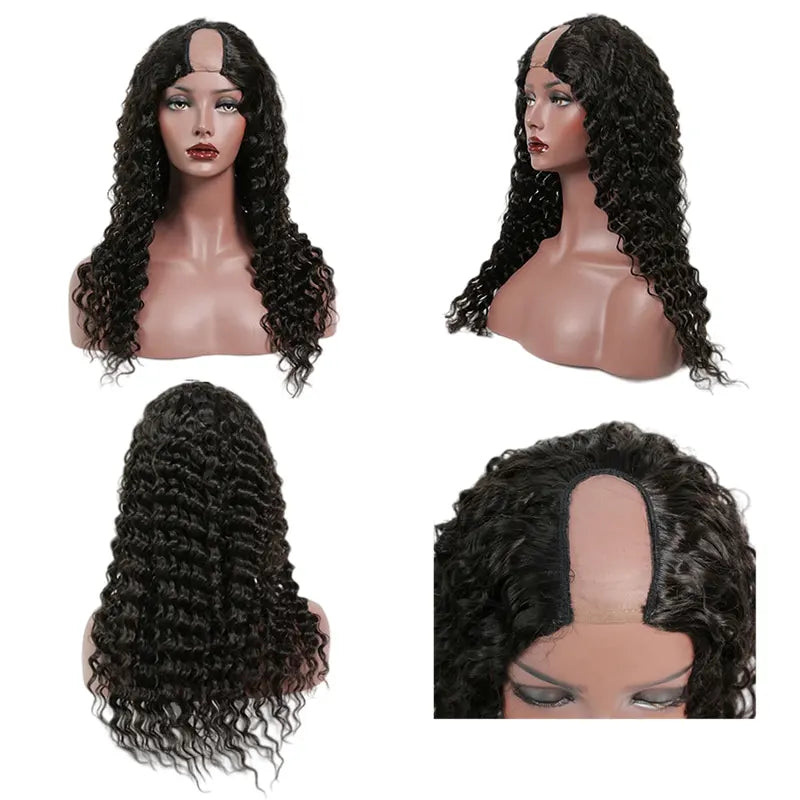 Straight Wavy Kinky & Curly U-Part Raw Hair Wig