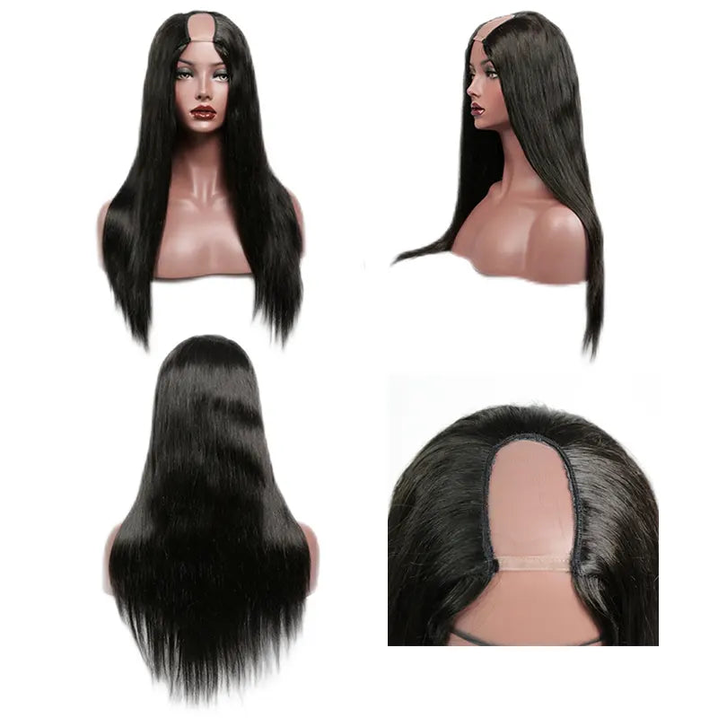 Straight Wavy Kinky & Curly U-Part Raw Hair Wig