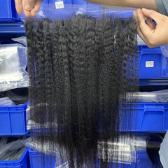 Transparent Lace Closure & Frontal Kinky Straight