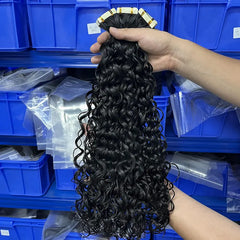 Water Wave Tape-In Virgin Human Hair Extensions