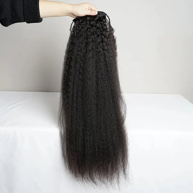 Wrap Around Velcro Ponytail Virgin Human Hair Extensions