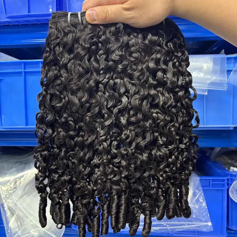 10A Raw Cambodian Virgin Hair Weaving Bohemian Spiral Curl